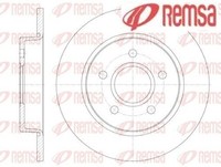 2X Bremsscheibe Remsa 6846.00 2 Bremsscheiben Hinterachse Hinten