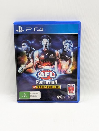 AFL Evolution 2018 Season Pack PlayStation 4 PS4 Complete With Manual PAL AUS