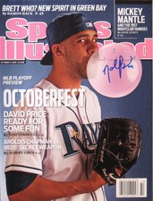 David Price Tampa Bay Rays Autographed Sports Illustrated 10/11/10 No Label