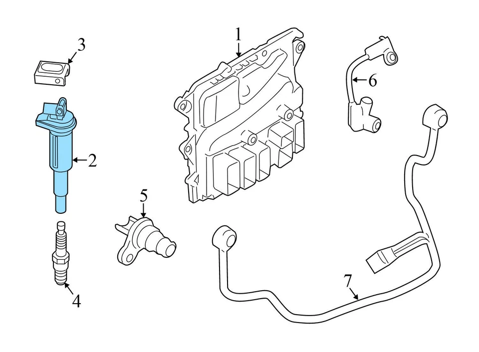BMW M550I XDRIVE 2018-2020 - Paquete de bobina de encendido 8611236 Foto 3 de 4