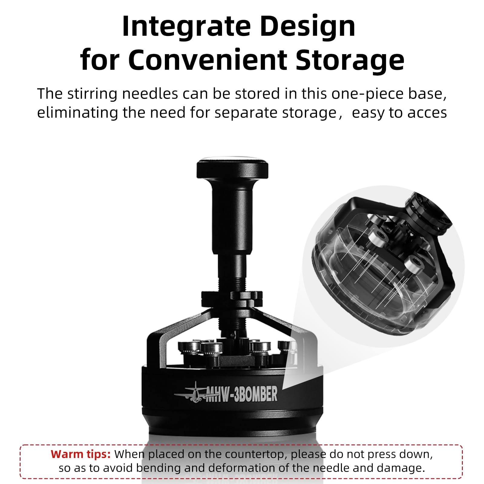 WDT Tool Espresso 58mm, Espresso Distribution Tool with Magnetic Base for Bar...