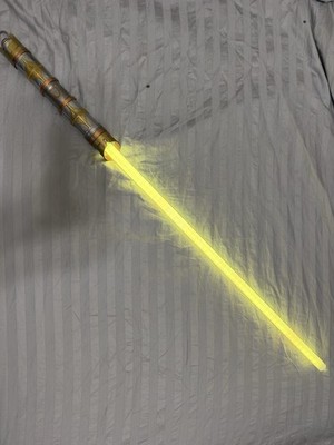 Star Wars Galaxies Edge Light Saber With Yellow Kyber Crystal