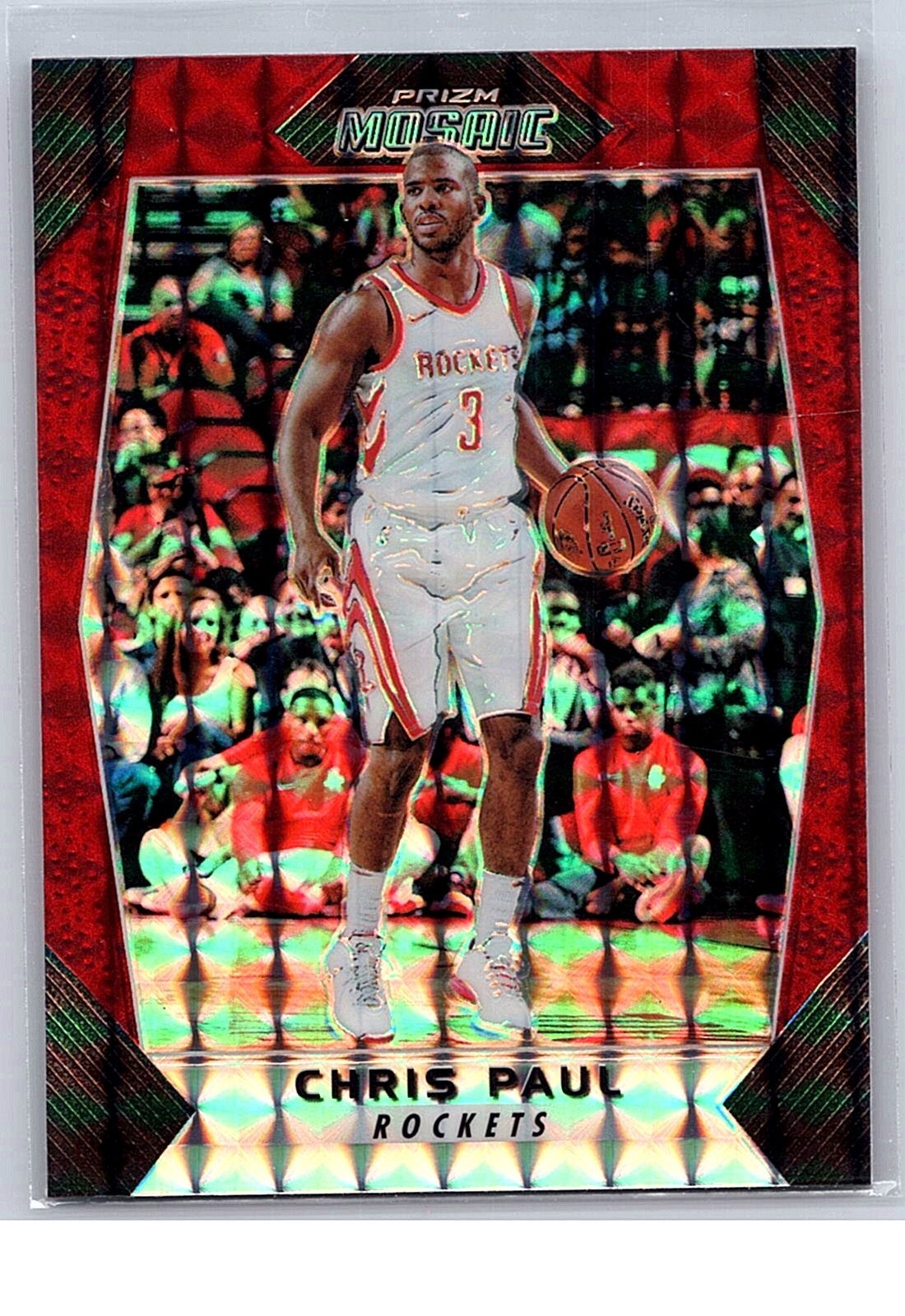 Chris Paul #49 Basketball Cards 2017 Panini Prizm Mosaic trading card — raw and PSA graded price guide