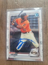 Marco Luciano Signed 2020 Bowman Prospects Baseball Card #BCP-213 Giants Chrome