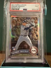2011 Topps Chrome - Freddie Freeman #173 Silver Refractor (RC) PSA 9