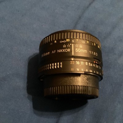 Used Nikon AF FX NIKKOR 50mm F/1.8D for D7000s,D300,D600,D700