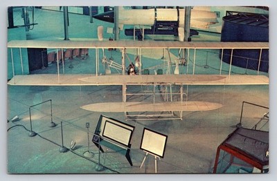 Wright Flyer 1909 Model Postcard Air Force Museum Dayton Ohio Aviation