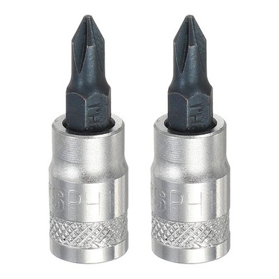 Für Phillips 2 Stück Buchse PH1 1/4'' 1,5'' Stahl S2 CR-V