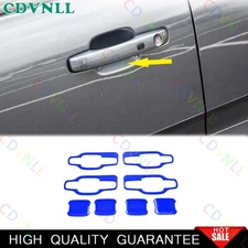 For Ford Ranger 2023-2024 Bright Blue Car Exterior Side Door Bowl Frame Cover 8*