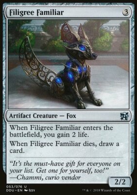 Magic the Gathering MTG Filigree Familiar (53) DD Elves vs. Inventors LP | eBay Magic the Gathering MTG Filigree Familiar (53) DD Elves vs. Inventors LP | eBay