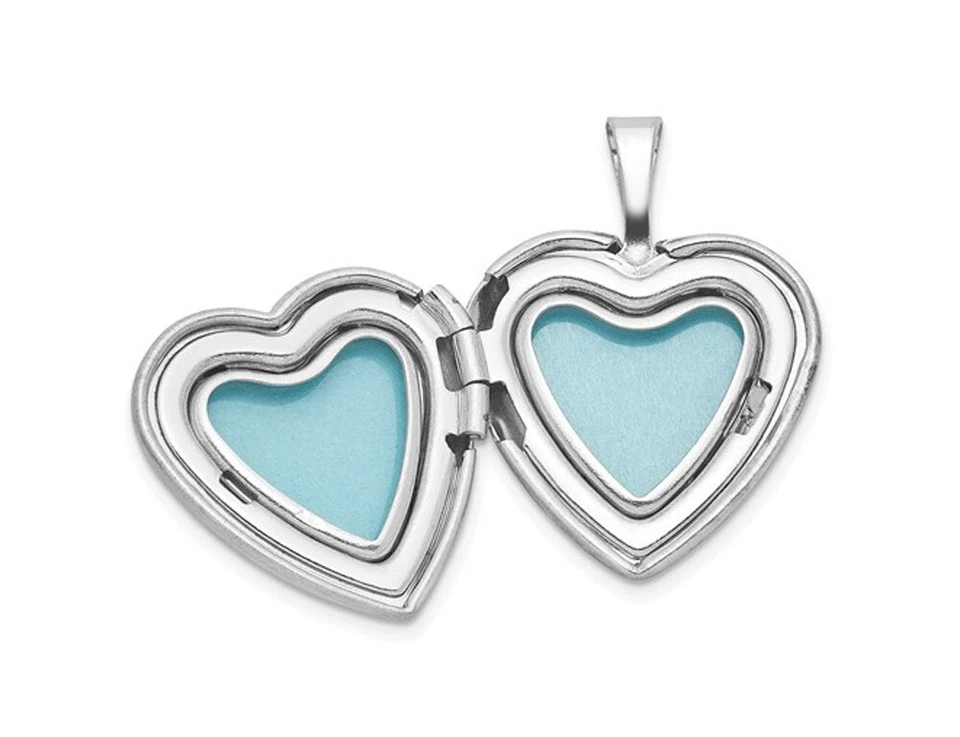 Medallón colgante de unicornio pulido satinado de plata de ley con cadena Foto 3 de 4