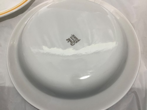 Corelle Citrus Yellow Striped 4 8 1/2” Plates & 4 8 1/2” Rimmed Soup Salad Bowls - Picture 11 of 20