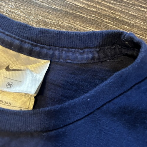 Camiseta Nike Vintage Camiseta Azul Marino M9? Ropa deportiva de calle mediana de colección años 90 rara - Imagen 8 de 11