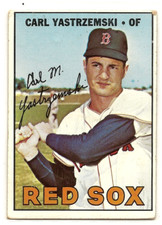 Carl Yastrzemski 1967 Topps #355 VG-VG/EX HOF Boston Red Sox
