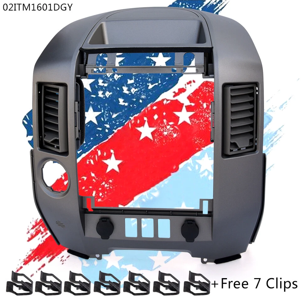 Ajuste para Nissan Titan XE SE 2004-06 Armada SE Instrumento Acabador Bisel Tablero Borde Foto 2 de 4