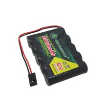 NiMH Receiver RX Rechargeable Battery Pack 6V 2000mAh for RC Aircrafts 1-Pack