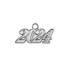 Endea Graduation Silver Tassel Date Charm Year 2024