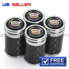 CARBON FIBER VALVE STEM CAPS  WHEEL TIRE FOR CADILLAC VC08 - US SELLER