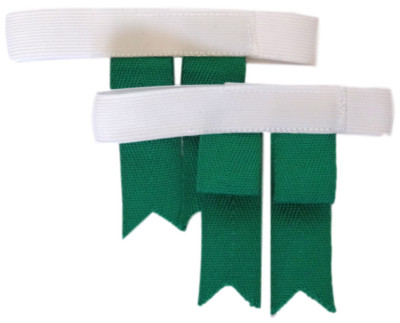 Cub Scout / Pfadfinder elastische Strumpfbänder & flaschengrüne Strumpfhalter - Erwachsenengrößen