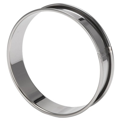 JEUIHAU Crumpet Ringe – 10 Stück, 10 Cm, Edelstahl Schwarz, Antihaft