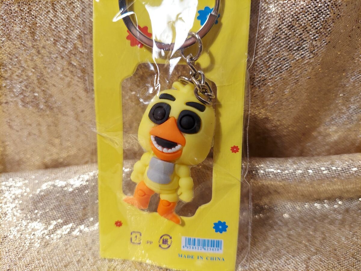 Five Nights At Freddys FNAF Keychain Figure 1.5 Withered Chica Yellow Bird