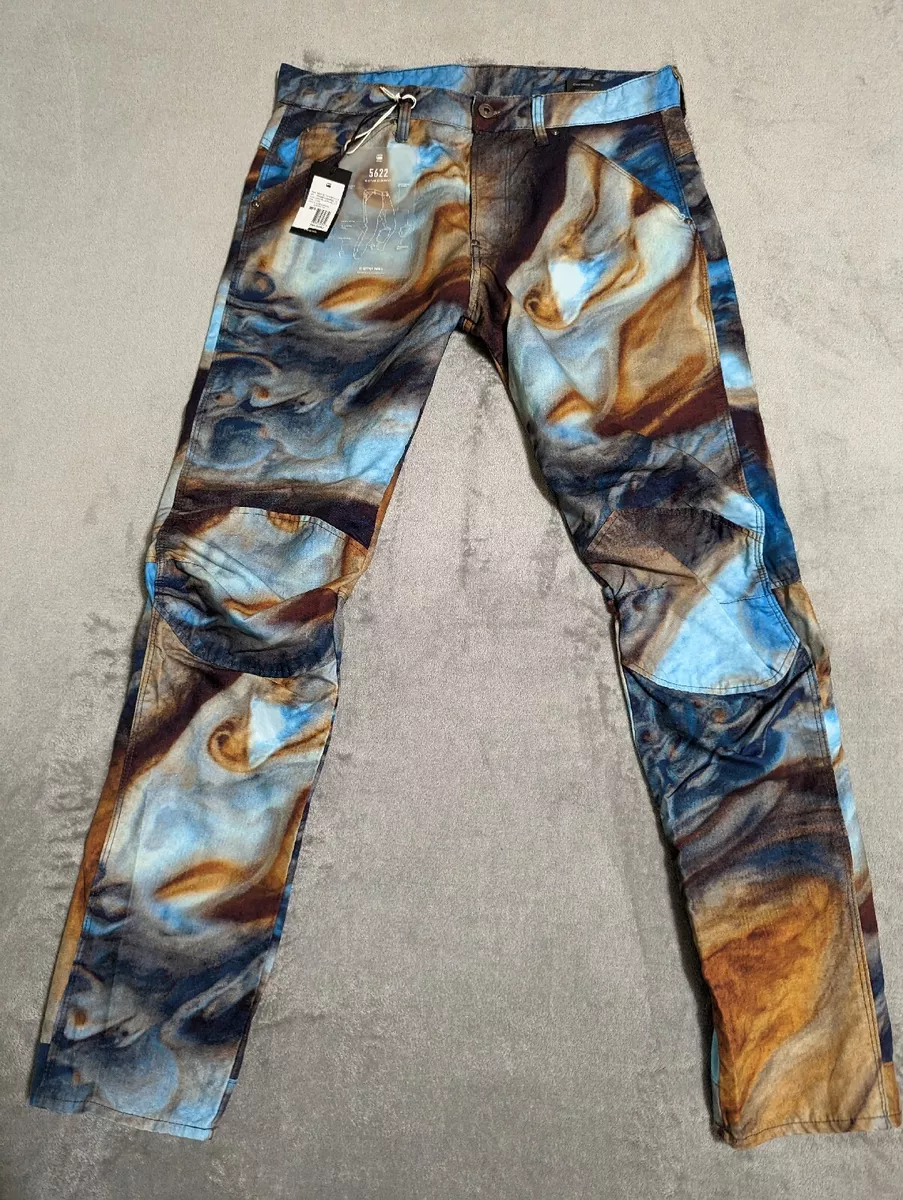 NEW G Star 5622 Pharrell Williams 3D Tapered Jupiter Camouflage Print W31 X L 32