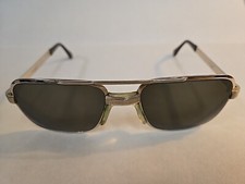 Wilshire Designs MOD 103 Vintage Aviator Eyeglasses Silver 56-18-145