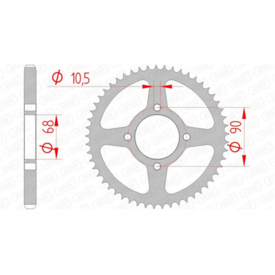 Standard Stahlritzel hinten 10205 - 428 AFAM 10205-53 MTX RW (JD05 JD07) steel