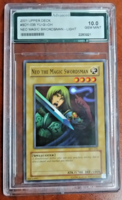 YUGIOH AGS 10 2001 Upper Deck 1996 Neo the Magic Swordsman SDY-035