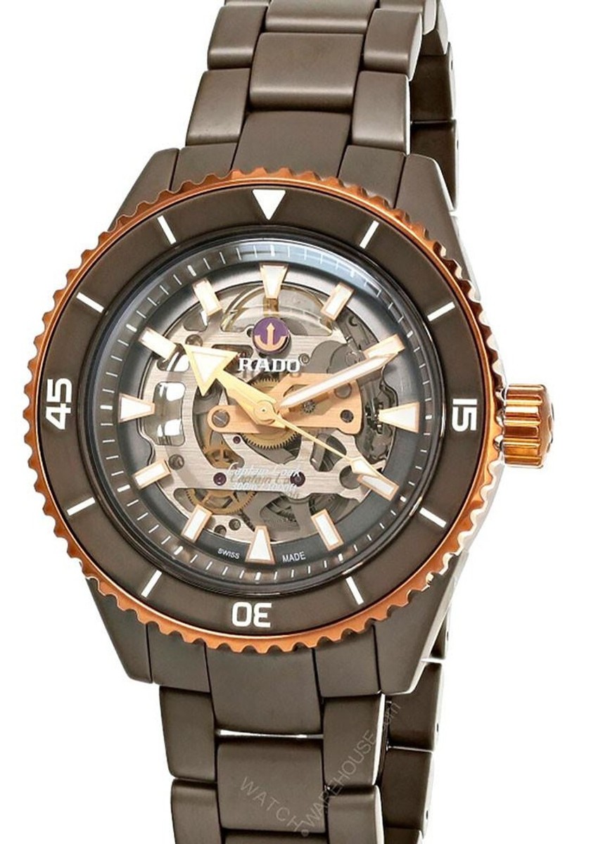 Rado Captain Cook 43mm Olive Green High-Tech Ceramic Skeleton