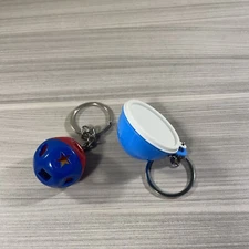 Tupperware Keychain Set of 2 Mini Thatsa-Bowl Shape-O-Toy Original Bags New!