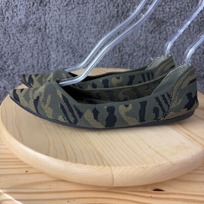 Steven Steve Madden Rosy Camo Ballet Flats Women Green