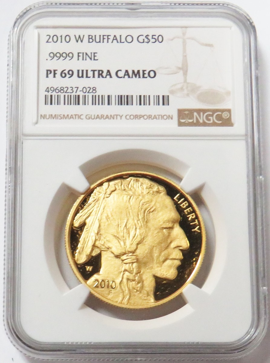 2010 W GOLD $50 PROOF BUFFALO 1 OZ NGC PF 69 ULTRA CAMEO | eBay