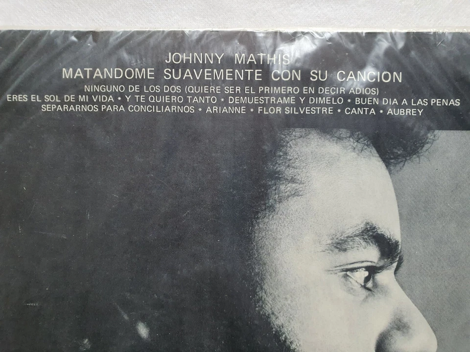 JOHNNY MATHIS KILLING ME SOFTLY 1974 PROMO UNIQ CVR SPANISH TITLES CHILEAN PRESS - Image 3 of 4
