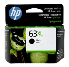 Genuine HP 63XL High Yield Black Ink Cartridge F6U64AN -- BRAND NEW