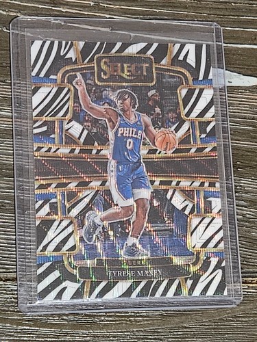 Tyrese Maxey 2023-24 Select NBA Zebra SSP #44 Sixers