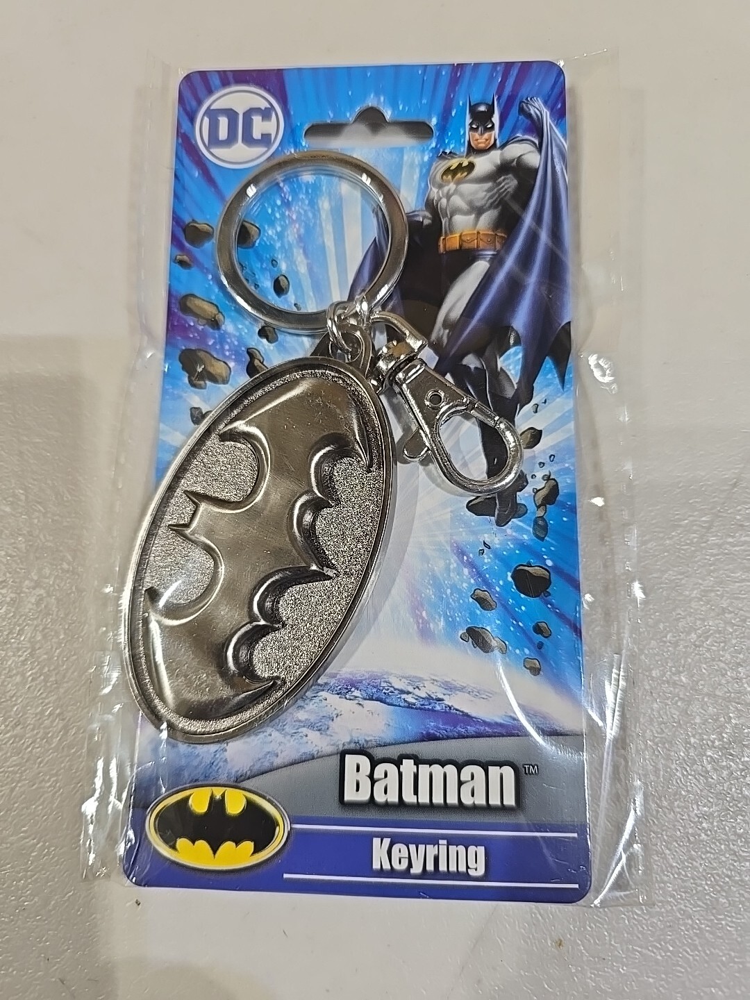 DC Comics BATMAN Key Ring By Monogram NEW Pewter Free Shipping 