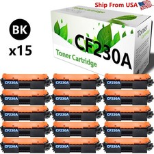 15-Pack CF230A 30A Toner Cartridge Used For Pro M203d MFP M227fdw Printer