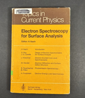 TOPICS IN CURRENT PHYSICS Electron Spectroscopy for Surface..Springer-Verlag '77