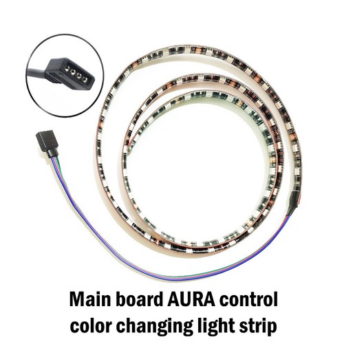 LED 5V 12V RGB Colorful Computer Case Light DIY Desktop PC Tower Motherboard - Afbeelding 2 van 18