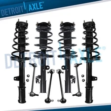 Front Rear Struts w/Coil Springs + Sway Bars for 2008-2011 Toyota Highlander FWD
