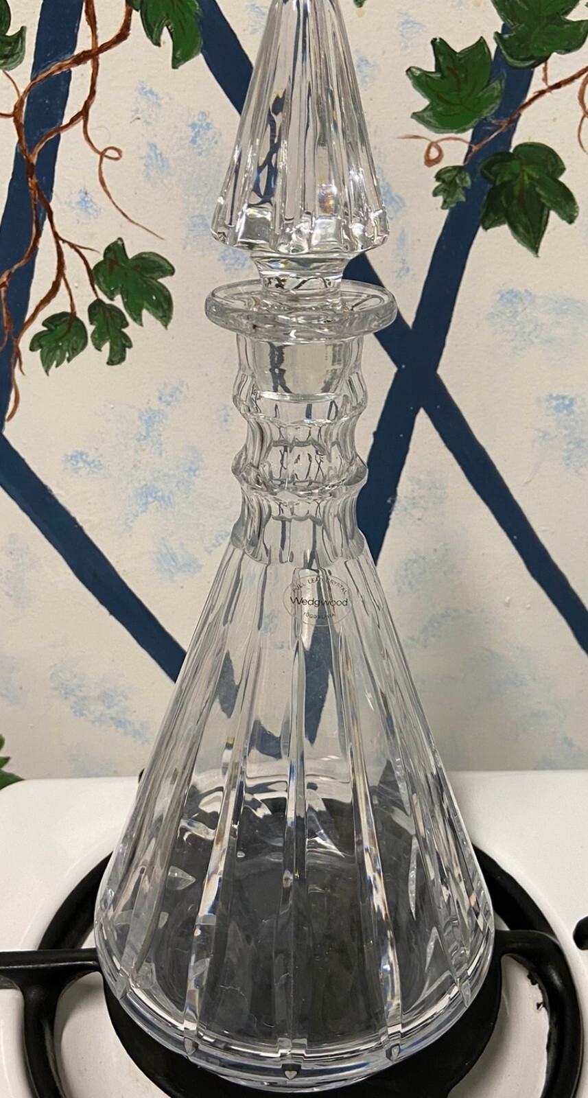 Wedgwood Full Lead Crystal Decanter with Stopper Made in Yugoslavia eBay