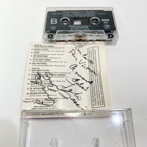ERNESTO BAEZ Y LOS RURALES DE NUEVO LEON Sentimiento Noble Signed Autograph Rare - Picture 2 of 5