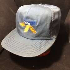 80s TREFLAN Trucker Snapback Hat Mesh Farm Cap Made In USA @16
