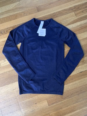 Fabletics Sync Seamless Long-Sleeve Navy Women's Size XS NWT