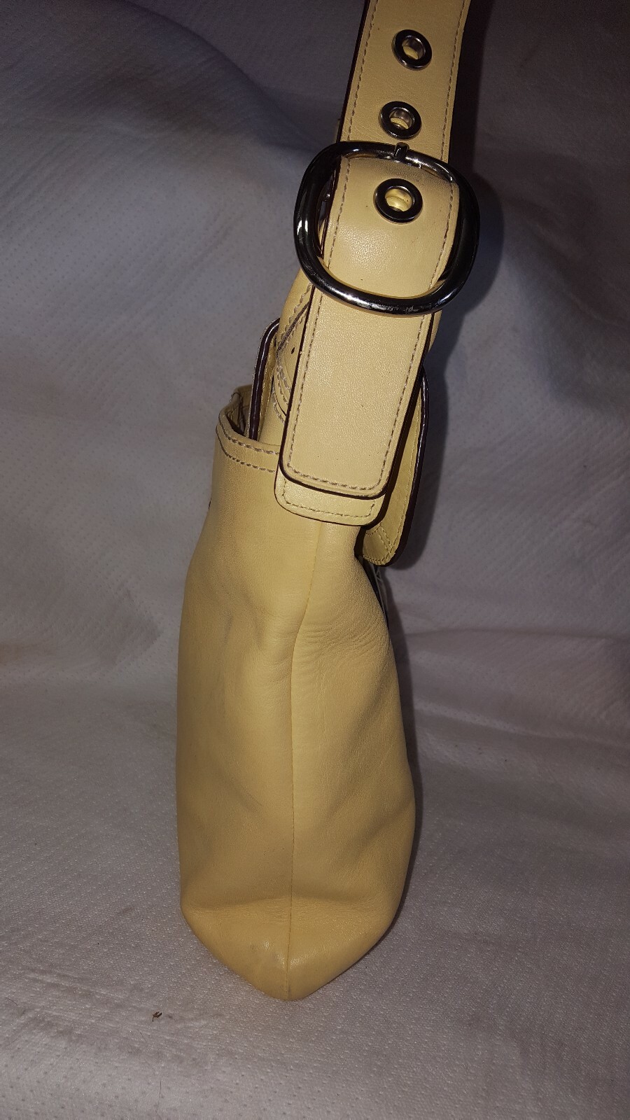 Coach Bleeker Soho Yellow Leather Duffle Bag 13355 Gem