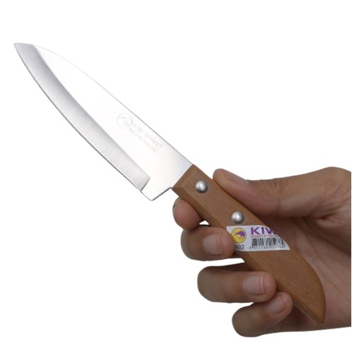 Knife Kiwi 503 Stainless Steel Slicing Peeling Wooden Handle Thai Chef Kitchen - Picture 4 of 6