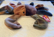 TY Beanie Babies Extremely Rare Claude the Crab - 1996 Retired with Errors