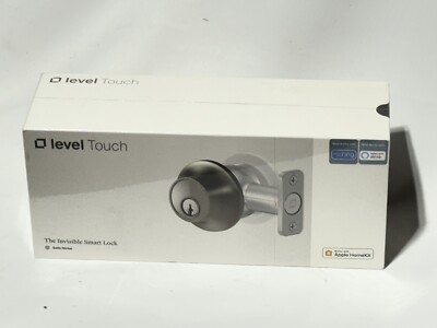 Level Touch The Invisible Smart Lock Satin Nickel Alexa, Ring, Apple HomeKit NEW