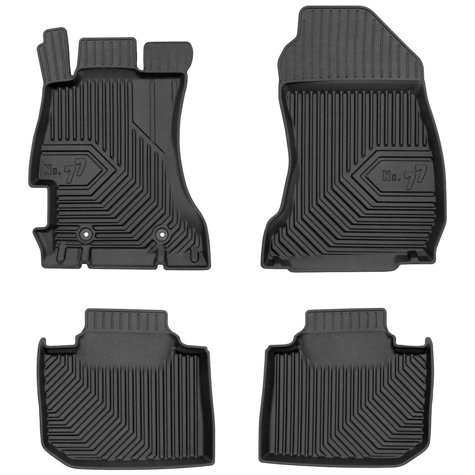 Tapis de sol TPE Frogum No.77 pour Subaru Impreza IV 2011-2016 en élastomère noir